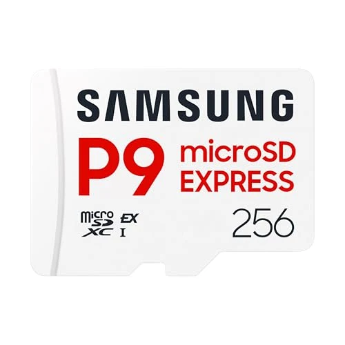 Samsung P9 Express microSD Express Card, 256GB microSDXC Memory Card, Up to 800 MB/s, for Nintendo-Switch ™ 2, (MB MK256T/AM)