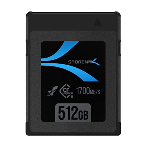 SABRENT Rocket CFX 512GB CFexpress Type B Memory Card R1700MB/s W1500MB/s (CF-XTBT-512)