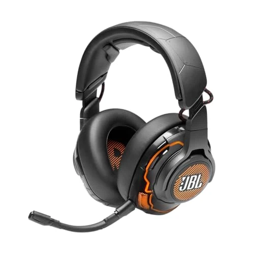JBL Quantum One - USB wired over-ear professional gaming headset with head-tracking enhanced JBL QuantumSPHERE 360, Active noise cancelling and Hi-Res certified sound (Black)