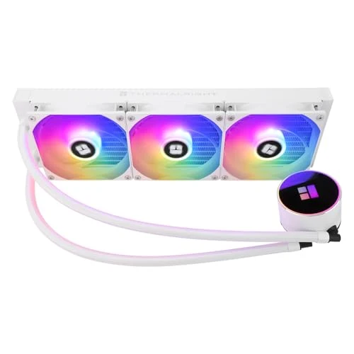 Thermalright Frozen Magic 360 White ARGB V2 CPU Aio Cooler, Double High-Performance PWM Fans with 1600RPM, for Intel LGA1150/1151//1200/2011/ 1700&AMD:AM4/AM5, PC Cooler Aio, 360 Liquid Cooling Row