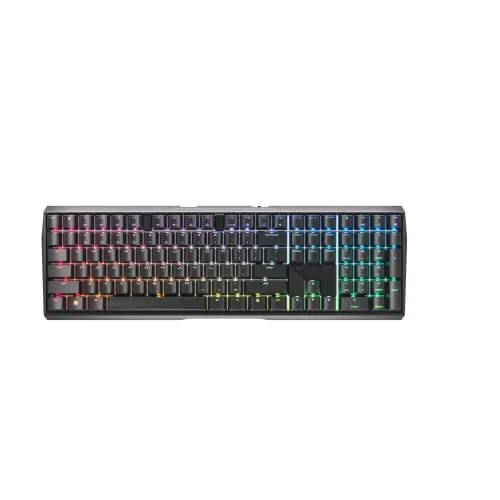 Cherry MX 3.0S Wireless Mechanical Gaming Keyboard. Aluminum Housing Built for Gamers w/MX Brown or Red Switches. RGB Backlit Color Display Over 16m Colors. (Black w/MX Red Switches)
