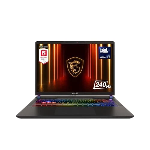 MSI Vector 16 HX AI 16” 240Hz QHD+ Gaming Laptop: Intel Core Ultra 9-275HX, NVIDIA Geforce RTX 5070Ti, 16GB DDR5, 1TB NVMe SSD, Thunderbolt 5, Wi-Fi 7, Win 11 Home: Cosmo Gray A2XWHG-211US