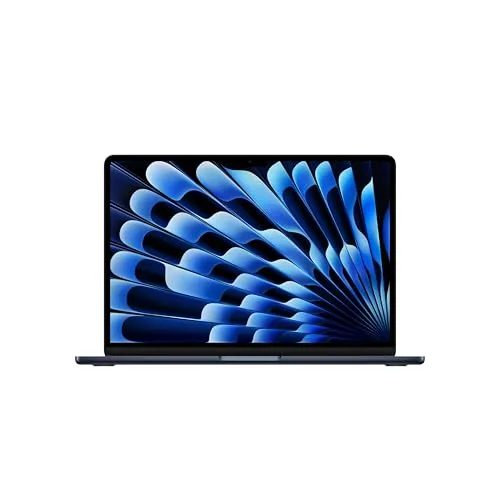 Apple 2025 MacBook Air 13-inch Laptop with M4 chip: Built for Apple Intelligence, 13.6-inch Liquid Retina Display, 16GB Unified Memory, 512GB SSD Storage, 12MP Center Stage Camera, Touch ID; Midnight
