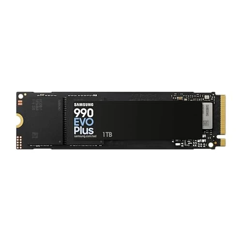 Samsung 990 EVO Plus SSD 1TB, PCIe Gen 4x4, Gen 5x2 M.2 2280, Speeds Up-to 7,250 MB/s, Upgrade Storage for PC/Laptops, HMB Technology and Intelligent Turbowrite 2.0, (MZ-V9S1T0B/AM)