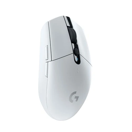 Logitech G305 LIGHTSPEED Wireless Gaming Mouse, Hero 12K Sensor, 12,000 DPI, Lightweight, 6 Programmable Buttons, 250h Battery Life, On-Board Memory, PC/Mac - White