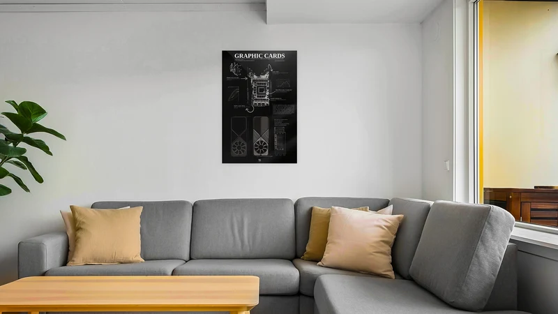 Ampere Black Acrylic Poster