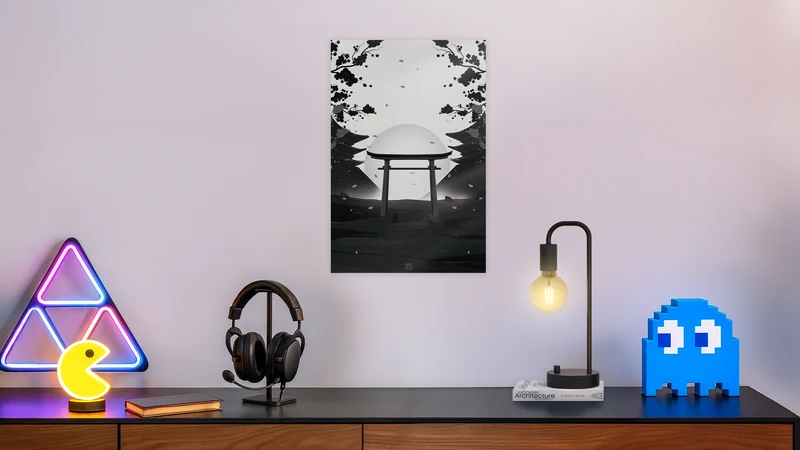 Kyoto V2 Grey Acrylic Poster