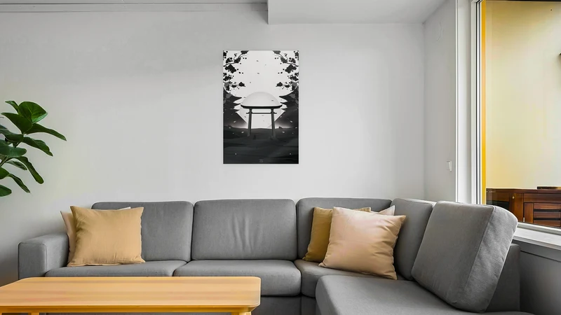 Kyoto V2 Grey Acrylic Poster