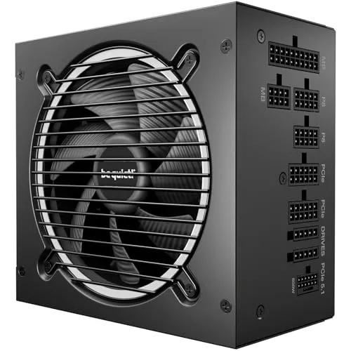 be quiet! Pure Power 13 M 1000W Power Supply, 80 Plus® Gold Certification, ATX 3.1 PSU, Support for PCIe 5.1 GPUs, semi-Passive 120mm be quiet! Fan, LLC Technology, Single Rail, for Overclocked GPUs