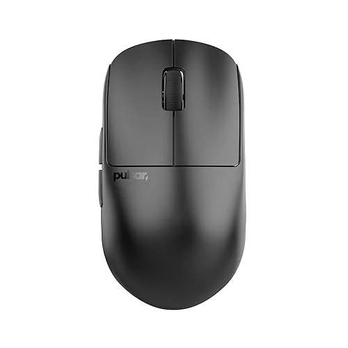 Pulsar Gaming Gears X2H mini Wireless Gaming Mouse, Ultra Lightweight 1.83 oz (52 g), Symmetrical, Optical Switch, 2.4 Ghz 1 ms, 26000 DPI, PAW3395 Sensor (Mini, Wireless, Black)