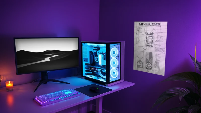 Ampere White Acrylic Poster