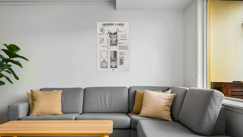 Ampere White Acrylic Poster