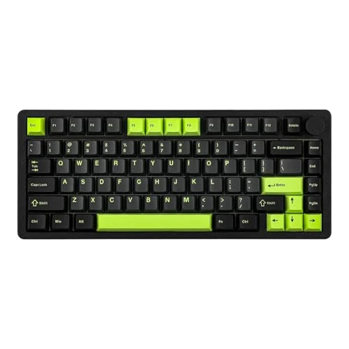 MechLands Blade75 Wireless Aluminum Mechanical Gaming Keyboard, BT5.0/2.4GHz/USB-C Hot Swappable Custom Creamy Keyboard with 4000mAh Battery, Knob, RGB Backlit, NKRO for Win/Mac/Games/Office (Black)