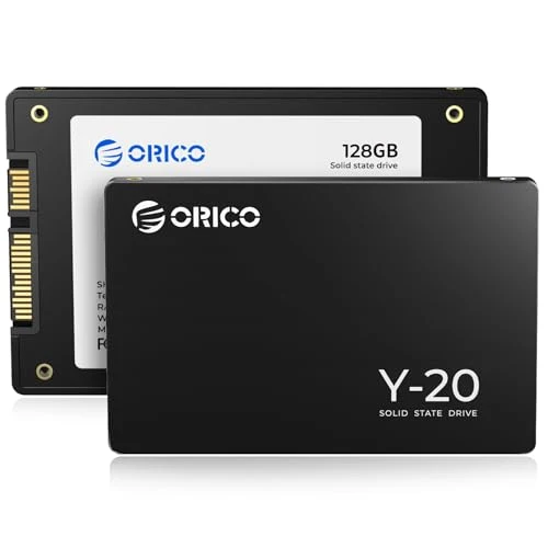 ORICO 128GB SATA SSD 2.5 Inch Internal Solid State Drive, Read Speed up to 500MB/s, SATA III 6Gbps for Desktop Laptop NAS DIY External Drive - Y20