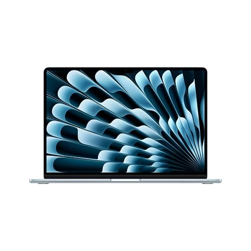 Apple 2025 MacBook Air 15-inch Laptop with M4 chip: Built for Apple Intelligence, 15.3-inch Liquid Retina Display, 16GB Unified Memory, 256GB SSD Storage, 12MP Center Stage Camera, Touch ID; Sky Blue