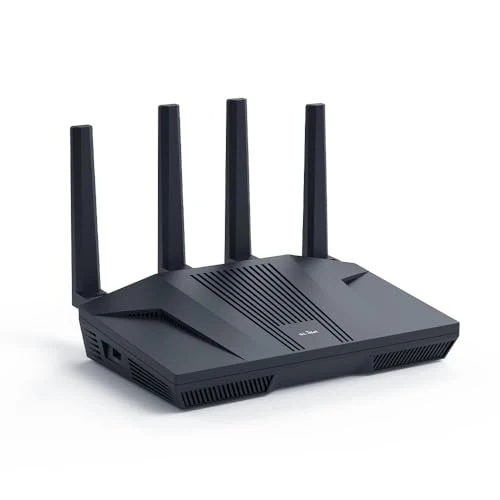 GL.iNet GL-MT6000(Flint 2) WiFi 6 Router with Wide Coverage, High-Speed Gaming Router, 2 x 2.5G Multi-Gig Ports+4 x 1G Ethernet Ports, Mass Device Connectivity, Rapid OpenVpn & WireGuard, 802.11ax
