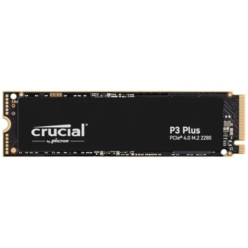 Crucial P3 Plus 4TB PCIe Gen4 3D NAND NVMe M.2 SSD, up to 5000MB/s - CT4000P3PSSD8