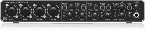 Behringer U-Phoria UMC404HD USB Audio Interface