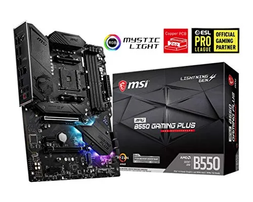 MSI MPG AMD B550 Gaming Plus Socket AM4 ATX DDR4-SDRAM Motherboard