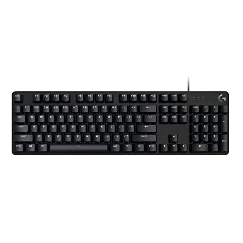 Logitech G413 SE Full-Size Mechanical Gaming Keyboard - Backlit Keyboard with Tactile Mechanical Switches, Anti-Ghosting, Compatible with Windows, macOS - Black Aluminum