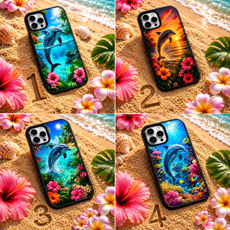 Coques de Téléphone Dauphin Tropical