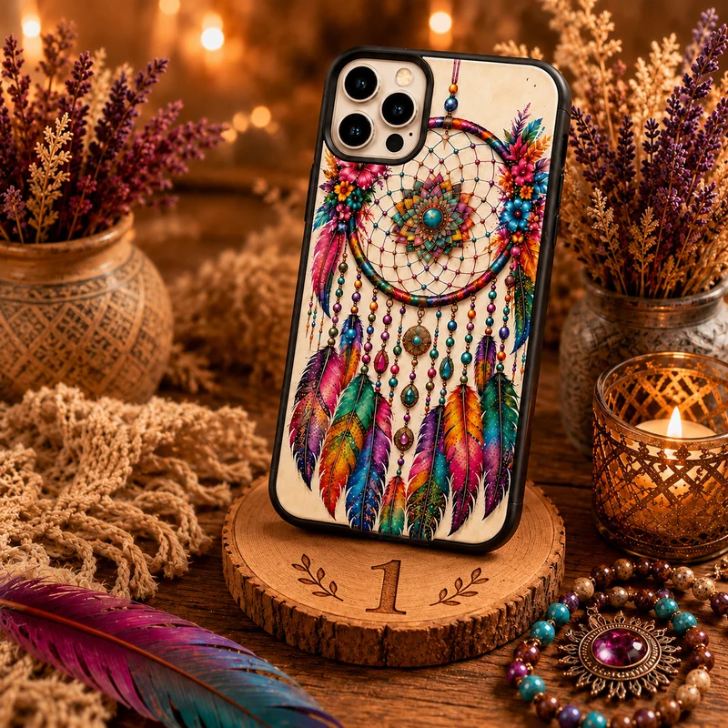 Coques de téléphone Attrape-rêves colorées