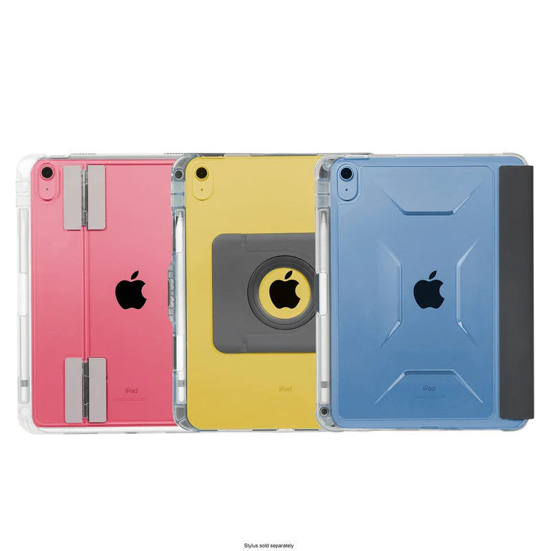 Étui transparent Click-In™ + support pour iPad® Étui rotatif Click-In™ pour iPad® (A16/11e génération) 11 pouces et (10e génération) 10,9 pouces