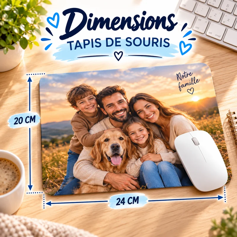Tapis de souris personnalisé avec photo