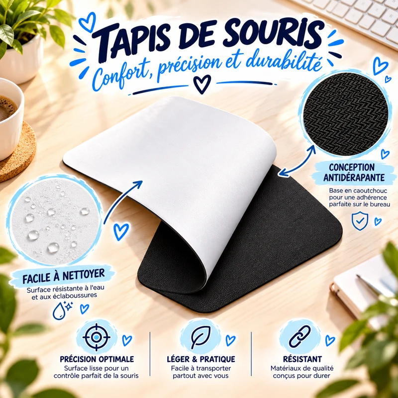 Tapis de souris personnalisé avec photo