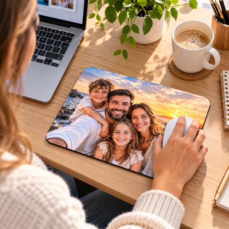 Tapis de souris personnalisé avec photo