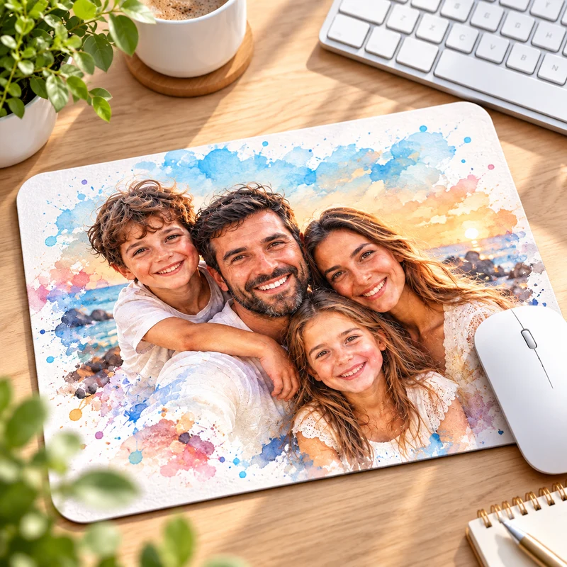 Tapis de souris personnalisé avec photo