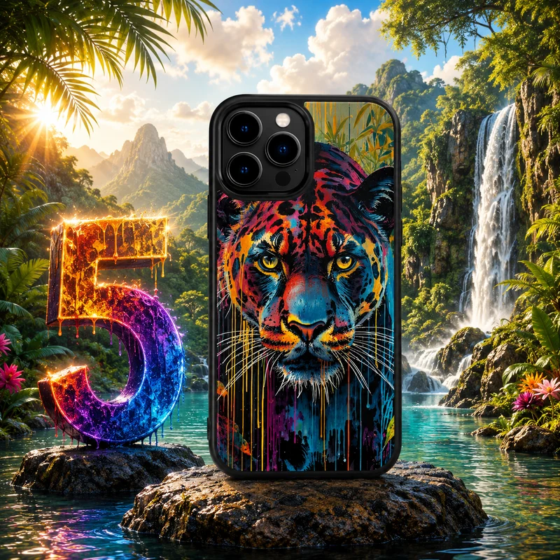 Coques Panthère Pop Art