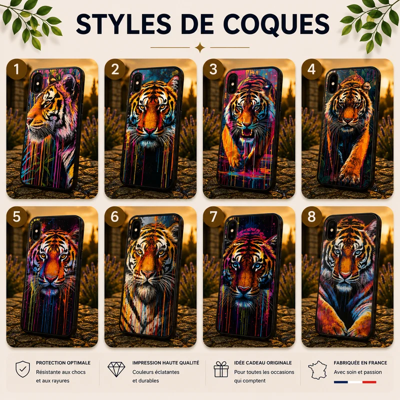 Coques Tigre Pop Art
