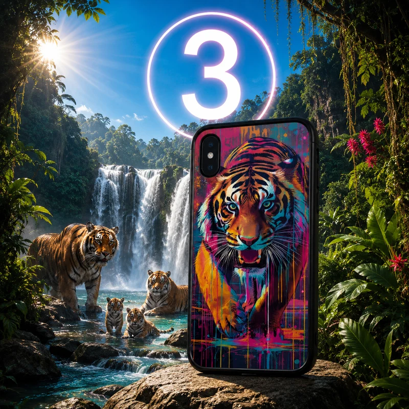 Coques Tigre Pop Art