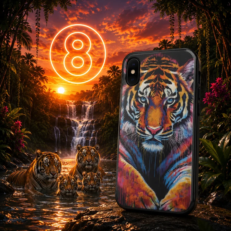 Coques Tigre Pop Art
