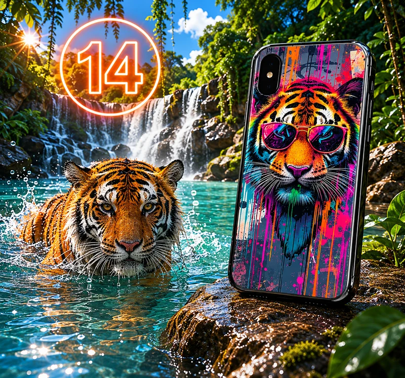 Coques Tigre Pop Art