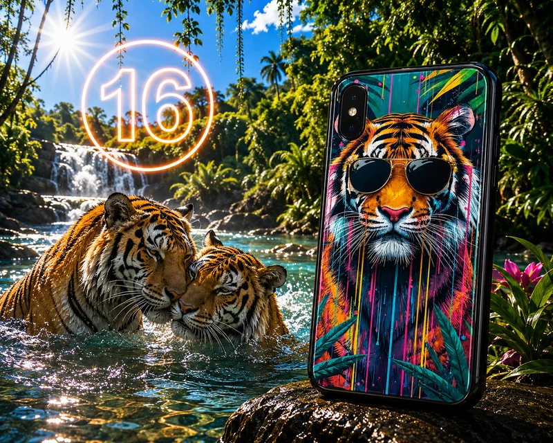 Coques Tigre Pop Art