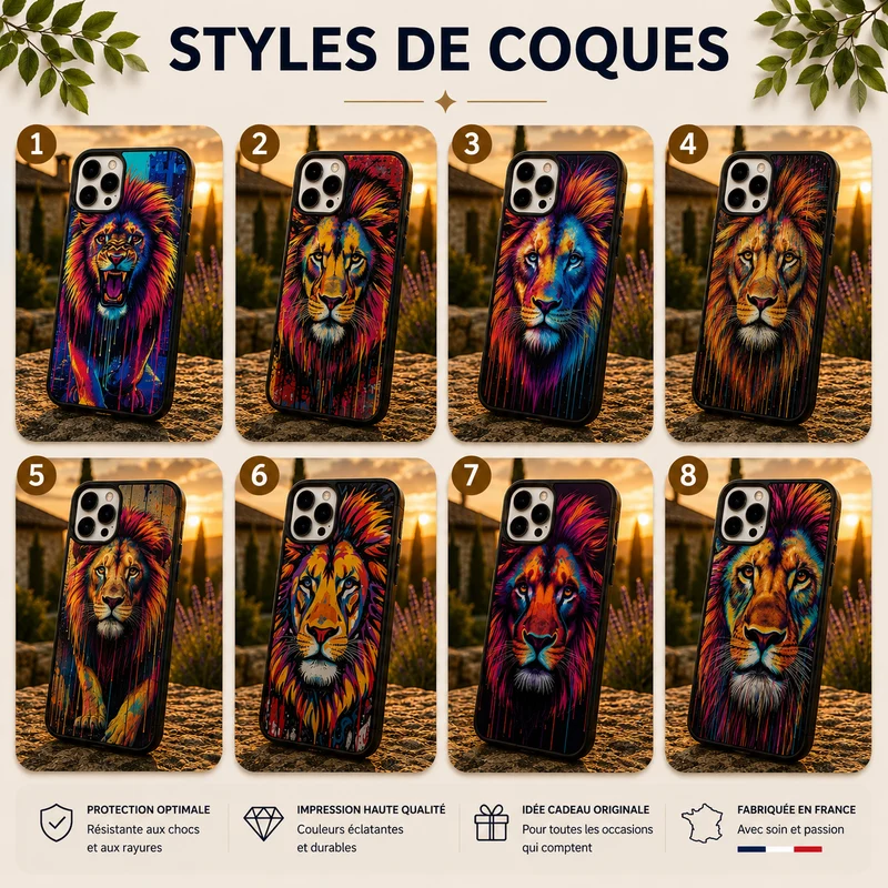 Coques Lion Pop Art
