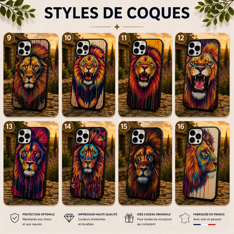 Coques Lion Pop Art