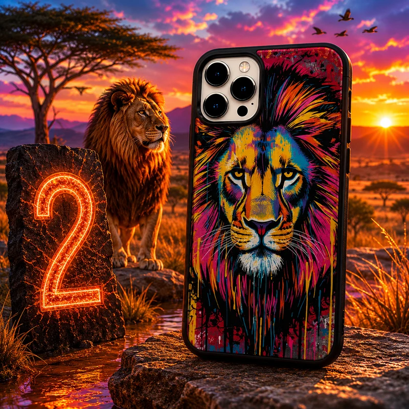 Coques Lion Pop Art