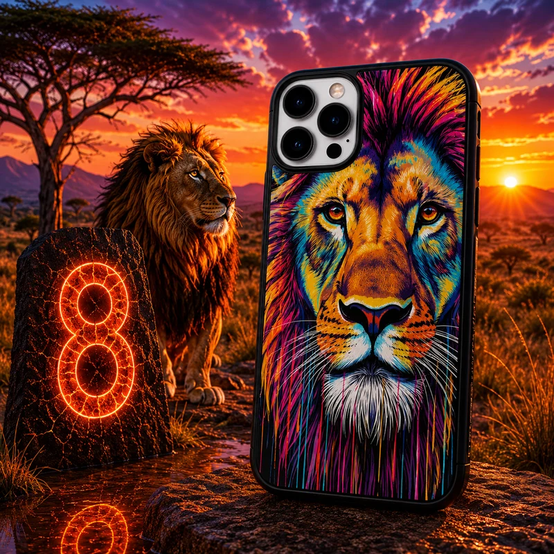 Coques Lion Pop Art
