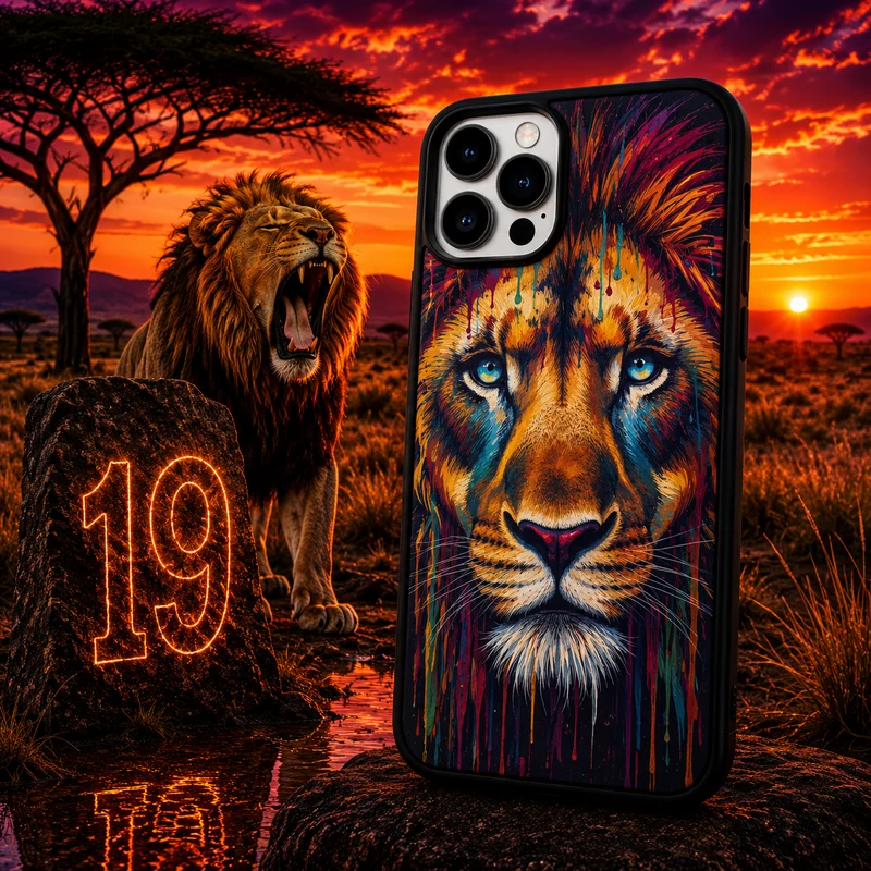 Coques Lion Pop Art