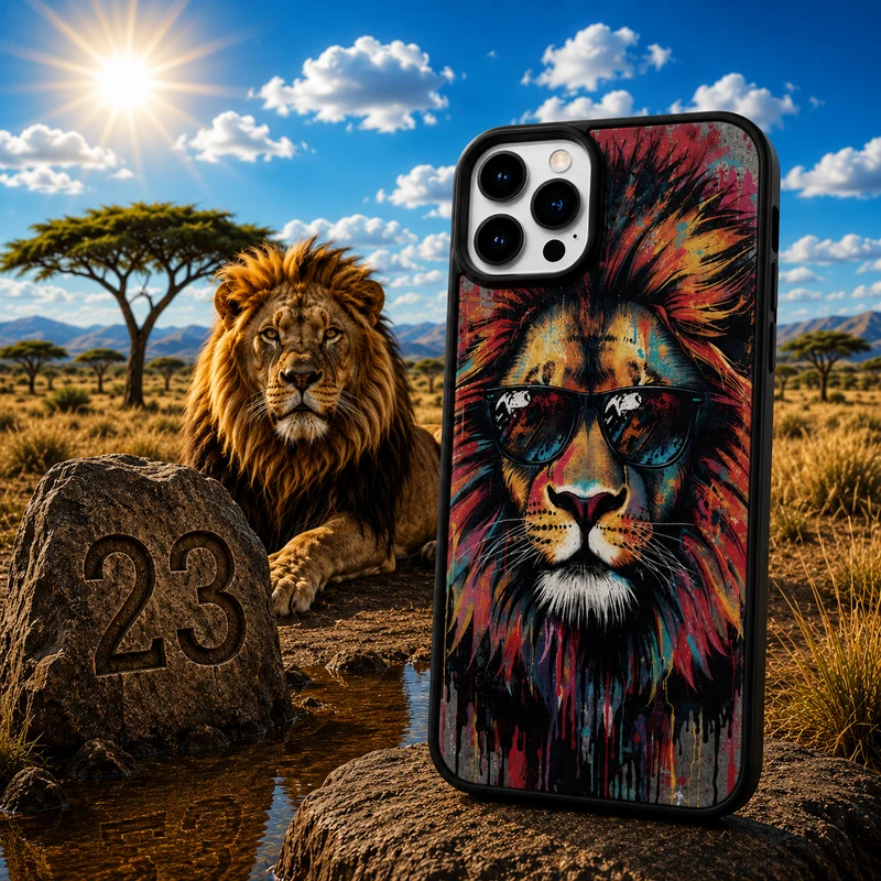 Coques Lion Pop Art