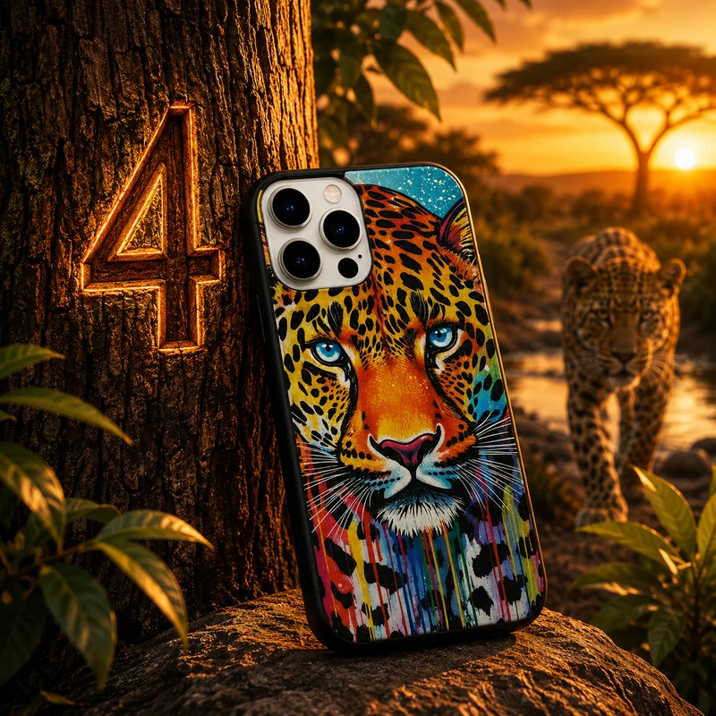 Coques Léopard Pop Art