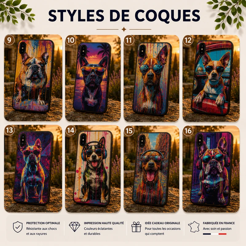 Coques Chien Pop Art
