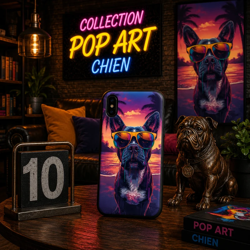 Coques Chien Pop Art