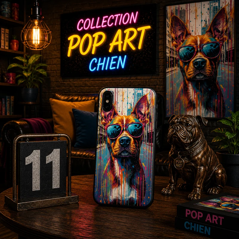 Coques Chien Pop Art