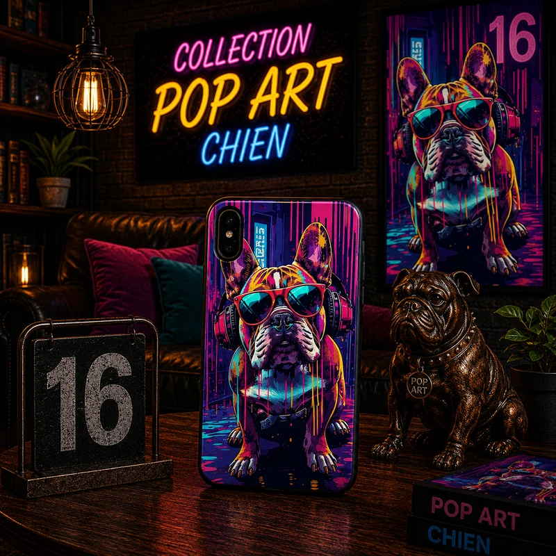 Coques Chien Pop Art