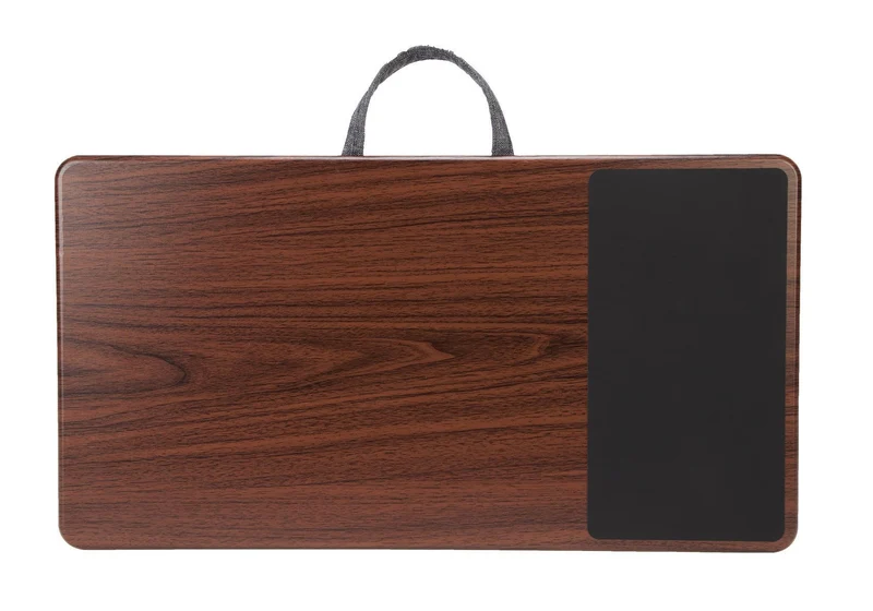 Bureau polyvalent pour ordinateur portable avec tapis de souris 15,6" (noir/marron)