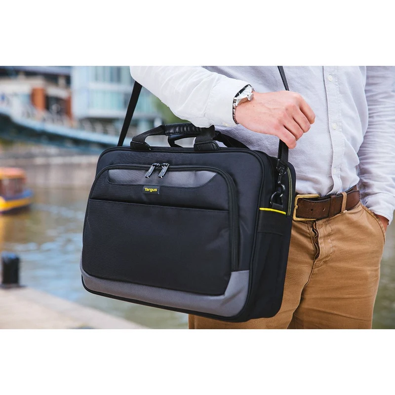 Sacoche pour ordinateur portable City Gear 15,6 pouces à chargement par le haut - Noir*